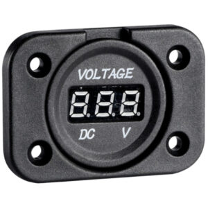 Digital voltmeter 8/32 V recess mounting, Osculati